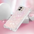thumbnail image 5 of Case for Motorola Moto G Stylus 5G 2023 Case Glitter Cute Luxury Love Liquid Quicksand Clear Soft TPU Girls Women Stylish Bumper Shockproof Protective Cover for Moto G Stylus 5G 2023 Pink YB, 5 of 14