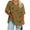 A-Brown, variant on Women and Women's Plus Shirts Plus Size Short Sleeve Tops Casual V Neck Basic Tees Summer Printing Trendy Clothes(Xl-5Xl) A-Olive Green