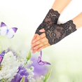 thumbnail image 1 of Guantes largos de encaje sin dedos para mujer LingWen 8390612782497, 1 of 1