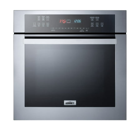 Summit Sew24115 24  Wide 2.7 Cu. Ft. Single Electric Wall Oven - Stainless Steel