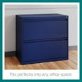 thumbnail image 4 of Hirsh 30 inch Wide 2 Drawer Lateral 101 File Cabinet for Home or Office, Navy, 4 of 14