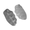thumbnail image 4 of Vsenkes 2Pcs Weight Lifting Grips Pads Anti Slip Bar Bodybuilding Workout Gym Gloves Gray, 4 of 9