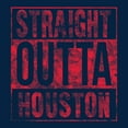 thumbnail image 4 of Straight Outta Houston Long Sleeve T-Shirt - X-Large - Navy w/Red Print, 4 of 6