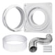 thumbnail image 4 of -Juego de conectores de ventilación, -Placa de pared de ventilación, adaptador, bloqueo giratorio, kit de conector de ventilación para cuarto de lavad Sin manguera, 4 of 8