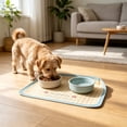 thumbnail image 6 of LiUMX Rectangular Silicone Pet Feeding Mat for Cats and Dogs, Non-Slip Waterproof Placemat with Spill-Proof Raised Edges, Easy-Clean Dishwashable Pet Bowl Tray, 6 of 6