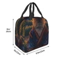 thumbnail image 3 of Disketp Garden Meditating Weasel for Insulated Lunch Bag for Women and Men, Perfect for Work, Hiking, Picnic, 3 of 8