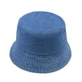 thumbnail image 7 of Fgnfyis Classic Denim Bucket Hat Sun Outdoor Casual Unisex Headwear For Daily Use Dark Blue One Size, 7 of 7
