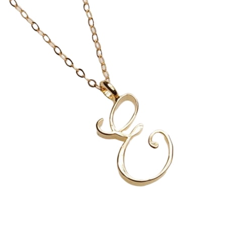 DESIGNICE 2026 New Initial Necklaces for Women,Elegant Silver Initial Necklace,Chic Dainty Necklace,Simple Custom Initial Necklace for A Timeless Look,E