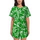 thumbnail image 1 of Fotbe Bamboo Conjunto de Pijama Estampado para Mujer, 2 Piezas, Ropa de Dormir con Camiseta de Manga Corta y Shorts Suaves-Medium, 1 of 6