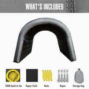 Sewinfla Inflatable Sports Tunnel Entrance with Blower Archway for Events Exhibitions Parties Advertising 10x10x9ft Black