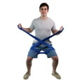 thumbnail image 3 of CanDo Multi-Grip 6 Foot Exercise Resistance Band with Hand and Foot Loops for Total Body Workouts, Training, Rehab, Stretching and Therapy. Blue, Difficulty Level - Heavy, Resistance 6 lbs. - 15 lbs., 3 of 5