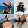 thumbnail image 3 of SkyAuks Sun Visors for Women Wide Brim Straw Hat Women Beach Visor Hats for Women UV Protection Foldable Sun Hat Women Beach Hat, 3 of 7