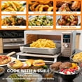 thumbnail image 3 of Air Fryer Basket Replacement for Nuwave Bravo XL Air Fryer Toaster Convection Oven, 11.7*9.7'' Non-stick Mesh Air Fryer Stainless Steel Basket Wire Rack Accessories Parts, Dishwasher Safe, 3 of 7