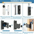 thumbnail image 5 of No Drill Anti-Theft Doorbell Mount for Google Nest Doorbell (Battery), Adjustable Mount for Nest Doorbell Google Doorbell Camera, Adjustable Angle (45° Left and Right), 5 of 9