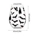 thumbnail image 2 of Halloween Glass Stemless Drinking Glass, 15 oz 2D Bat-shaped Glass Cup, Decorative Party Drinkware for Halloween Dinner Parties and Home Bar Decor(1 Pack), 2 of 6