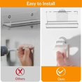 thumbnail image 3 of 6 Pack Vinyl Record Holder Wall Mount No Drill, Self Adhesive Acrylic Record Shelf Display Racks fo, 3 of 5