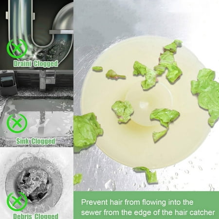 

2PC Plug Floor Tool Stopper Water Bath Sink Kitchen Universal Tub Silicone Kitchen Dining Bar