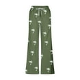 thumbnail image 4 of Pantalones largos para hombre, cintura elástica, transpirables, cómodos, suaves, informales, de playa, de poliéster., 4 of 5