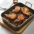 thumbnail image 3 of Rachael Ray Nonstick Roasting Pan with Reversible Rack, 16.5-Inch x 13.5-Inch, 3 of 9
