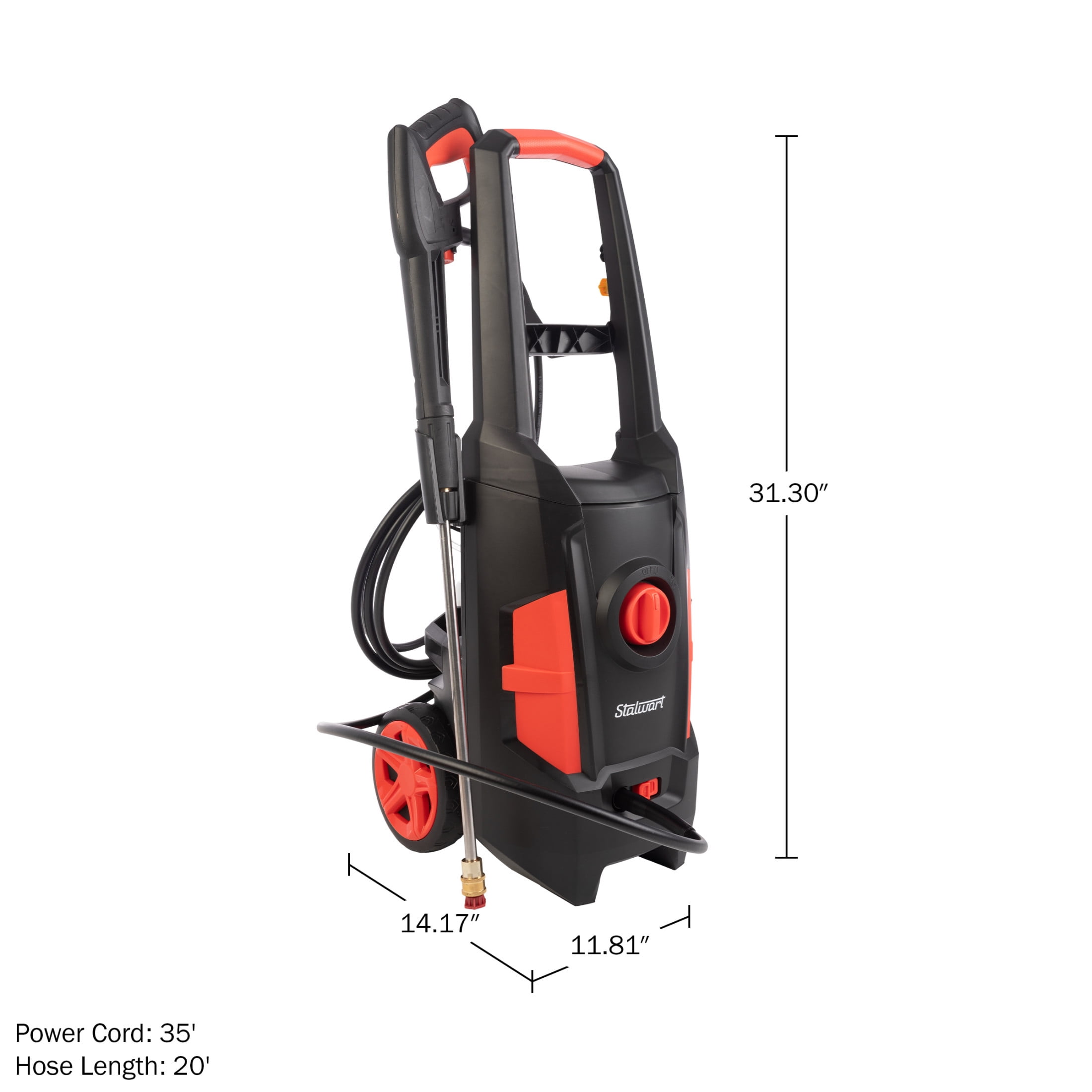 Stalwart Max 2400 PSI 1.8 GPM Pressure Washer with 5 Quick-Connect Nozzles