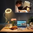 thumbnail image 3 of Ring Light, GINAVE Video Conference Lighting Kit 3200k-6800K Dimmable Desk Light with Clip and Detachable 360 °, 3 of 5
