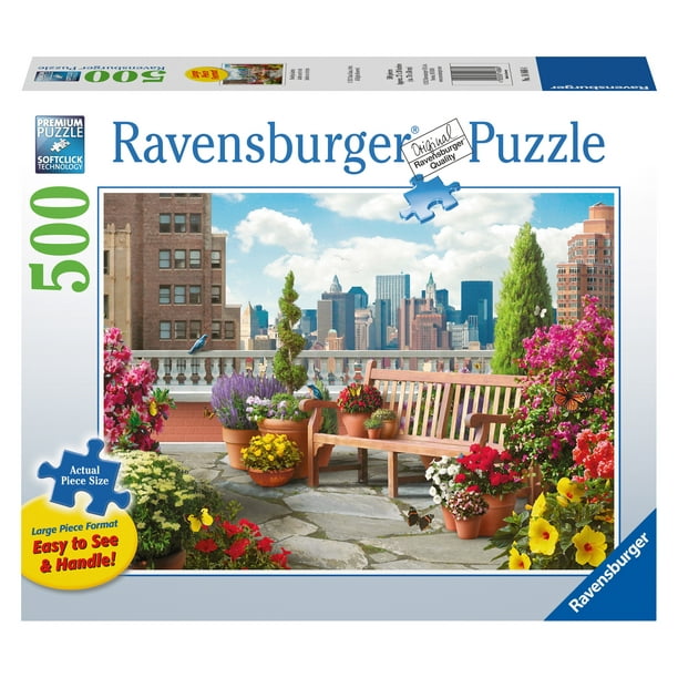 Ravensburger Rooftop Garden 500 Piece Large Format Jigsaw Puzzle