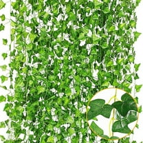 Visland 6PCS Fake Plants for Room Decor, Artificial Ivy Leaves Vines Aesthetic Home Decorations Faux Hanging Greenery Garland for Bedroom Garden Wall Indoor Outdoor