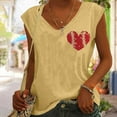 thumbnail image 5 of Birdeem T-Shirt Sans Manches à Col en V Imprimé Mode Décontractée pour Femmes, 5 of 5