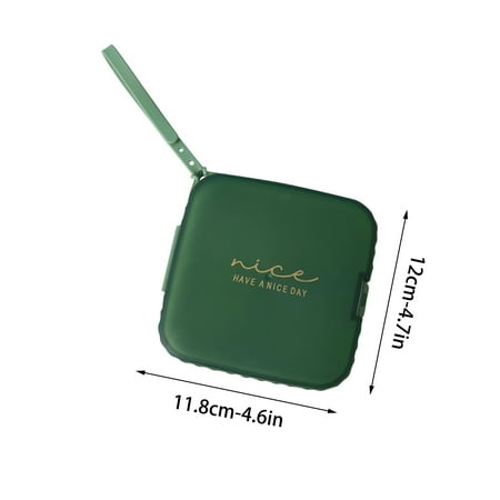 

Pompotops Storage Tool Square Mask Storage Box Household Mouth And Nose Mask Storage Box Bag Clip Portable Carry-on Storage Box