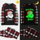 thumbnail image 1 of Pijamas familiares a juego navideños Luminosos y brillantes Dear Santa We Good Conjunto de pijamas negros, 1 of 3