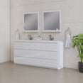 thumbnail image 2 of Alya Bath Paterno 72" Modern Wood Freestanding Bathroom Vanity in White, 2 of 7