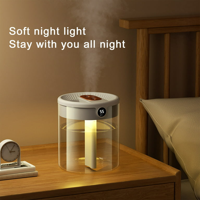 Summer Sale Aoujea Humidifiers for Bedroom USB With Light ,Quiet Cool Mist  for Bedroom And Office ,Plants, Easy To Clean Dorm Room Essentials Small