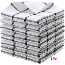 QLFSCXG 1Pc 12X12 Inches Dish Cloth for Kitchen Washing Dishes, Super Absorbent Dish Rags, Cotton Terry Cleaning Cloths White