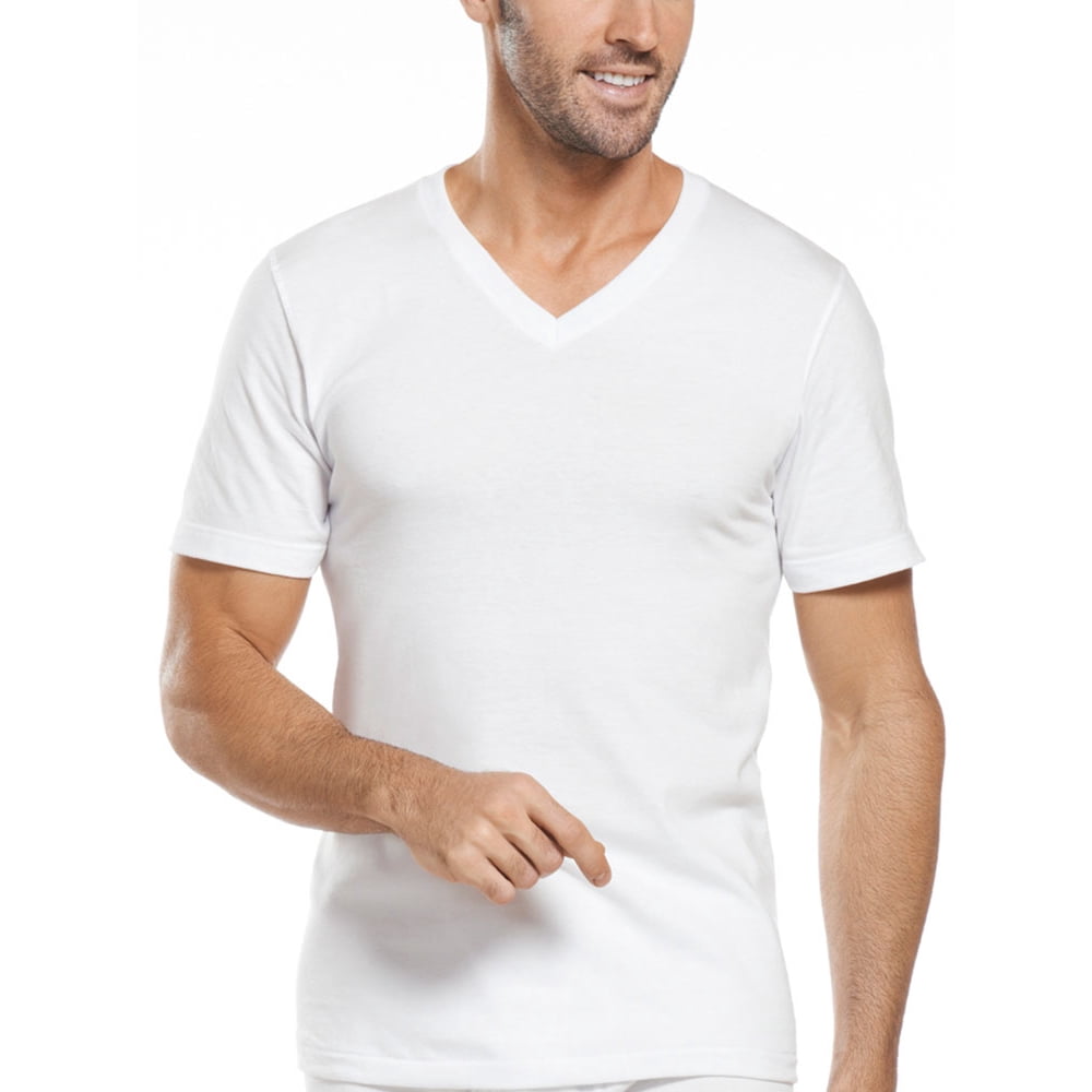 jockey white collar t shirt