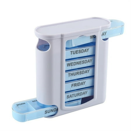 7 Day Pill Box Organizer Medicine Tablet Daily Vitamin Case