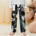 thumbnail image 2 of Demon Slayer Muichiro Tokito Pajama Pants Long Sleep Pants Soft Elastic Waist PJ Bottoms Lounge Pants, 2 of 7