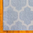 thumbnail image 6 of Rugs.com Lattice Collection Rug – 7' x 10' Light Blue Medium Rug Perfect For Bedrooms, Dining Rooms, Living Rooms, 6 of 9
