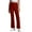 Wine, variant on Girls Pants Casual Pants for Girls Kids Dress Pants High Stretchy Zipper Style with Pockets for Daily Leisure School Outdoor Activities Ages 5 to 16