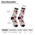 thumbnail image 2 of Picia Colorful Mushrooms (2) Print Athletic Socks for Men & Women – Cushioned Moisture-Wicking Crew Socks for Sports, Running, and Training, Soft & Breathable Size 5-11, 2 of 6