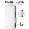 thumbnail image 4 of For Tcl Stylus 5G Side Buckle Pebbled Leather Case White, 4 of 5