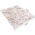 thumbnail image 4 of Pioneer Flower Floral Print Pattern Blanket,Comfortable Soft Lamb Wool Throw Blanket,All Season,Warm Lightweight Blankets for Sofa Bed Couch Living Room Chair,60"x80", 4 of 4