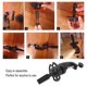 thumbnail image 4 of Training Head 50% Real Human Hair Manikin Head Hairdressing Dummy Head Salon Head + Hair Clamp Holder for Hair Practice, 4 of 5