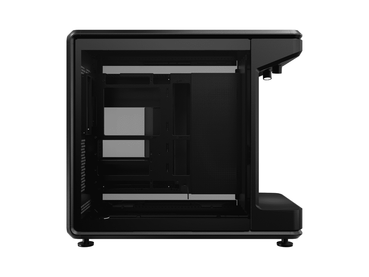 Cooler Master MasterFrame 360 STAGE Mirror Open-Frame ATX PC Case, Front Mirrored Display Platform, 430mm GPU Max, 360mm Radiator Support, PCIe 5.0, support up to 12×120mm Fans, USB4 Type-C