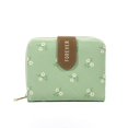 thumbnail image 1 of Fashion Women's Wallet Small Fresh Flowers Pattern Short Card Bag Multi-card Slot Card Holder Student Zipper Coin Purse, 1 of 4