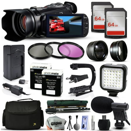 Buy Canon XA10 Professional Camcorder Video Camera + 128GB Memory + Travel Charger + 3 Filters + 2...