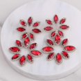 thumbnail image 5 of Pendientes colgantes de gran tamaño para bodas, joyas nupciales, diamantes de imitación, cristal, Dr. E1526, negro y blanco, 5 of 5