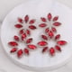 thumbnail image 5 of Pendientes colgantes de gran tamaño para bodas, joyas nupciales, diamantes de imitación, cristal, Dr--E1526 naranja, código de modelo 8575 E1526 naranja, 5 of 5