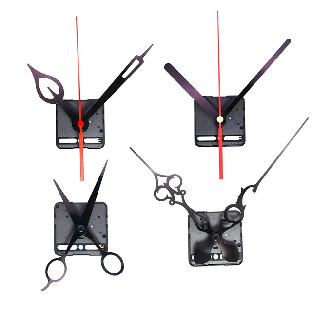 3 piezas de mecanismo de movimiento de reloj de eje largo de par alto, kit de motor de reloj de cuarzo con 5 pares diferentes de repuesto de piezas de reparación de reloj DIY