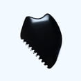 thumbnail image 1 of Herramienta de masaje Gua Sha para mujeres, herramienta de piedra facial Gua Sha, tablero Guasha Bianstone negro, masajeador facial y corporal para terapia de acupuntura tradicional, 1 of 5