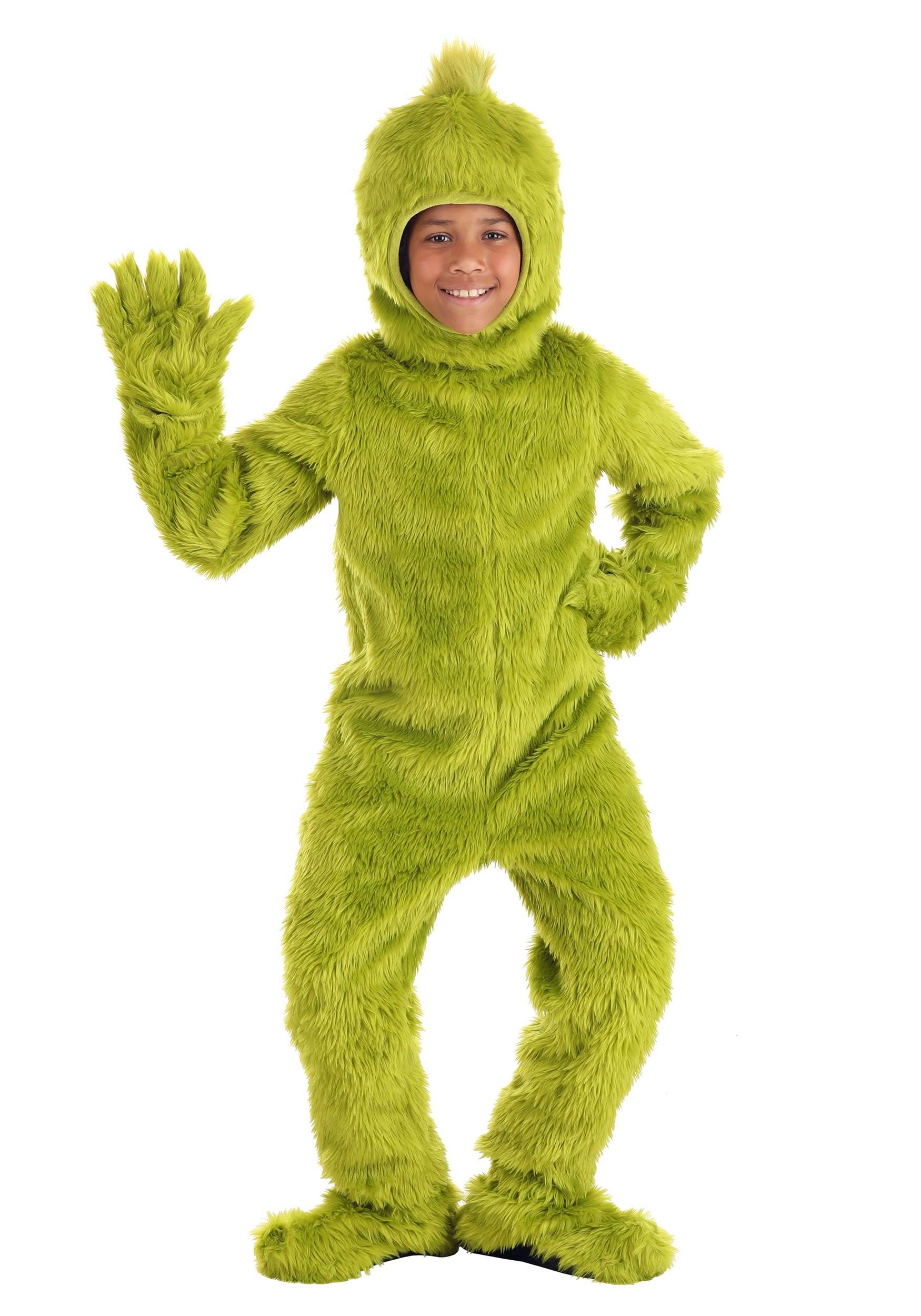 Kid's Dr. Seuss Grinch Open Face Costume